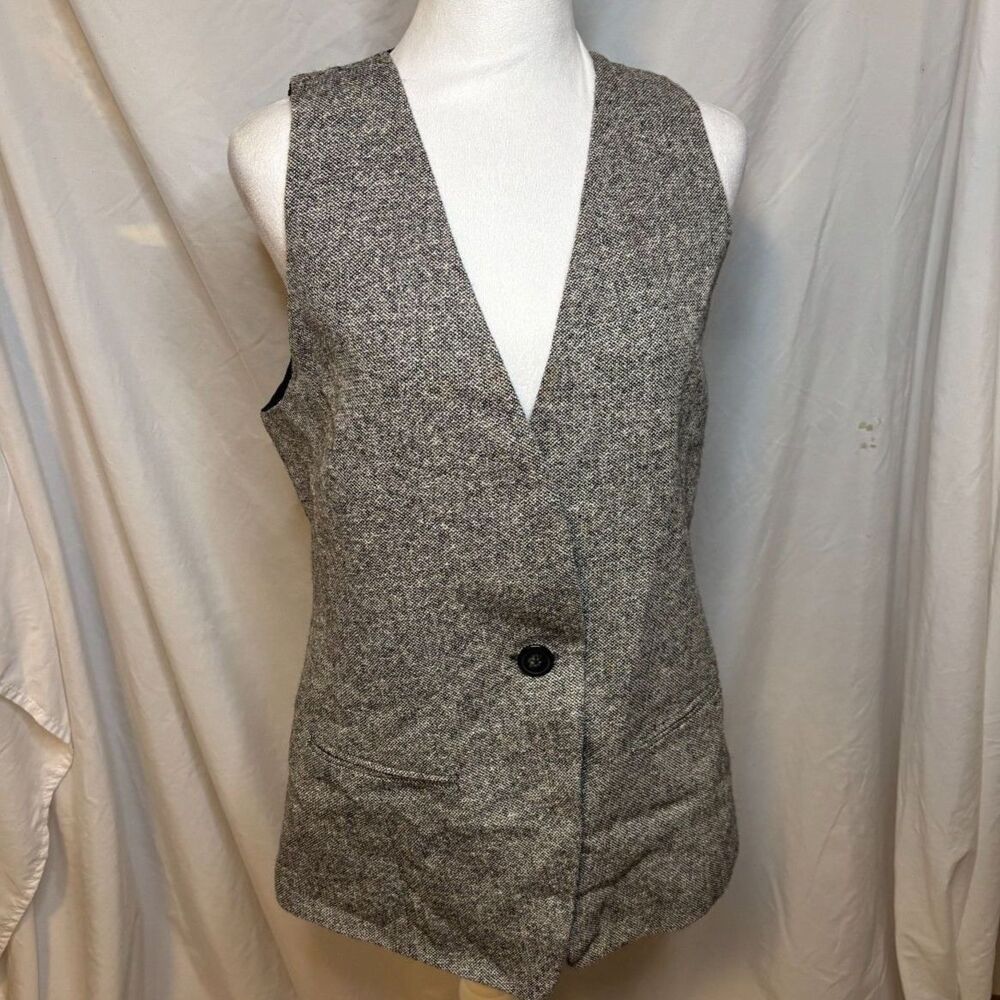 Vintage Liz Clairborne Collection V Neck Lace Womens Knit Vest No Sleeve
